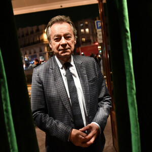 Michel Denisot - Cocktail pour la sortie du livre de Michel Denisot " On peut rire de tout, sauf en mangeant de la semoule" aux Deux Magots à Paris le 15 mars 2023. © Veeren/ Bestimage 