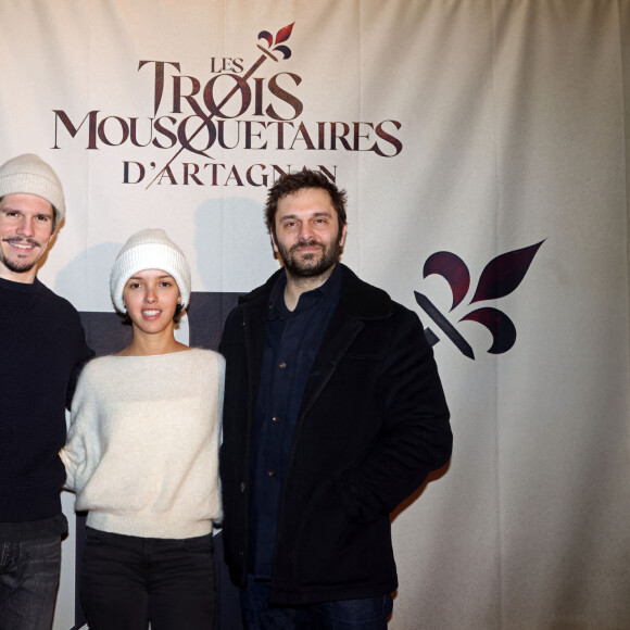 François Civil, Lyna Khoudri, et Pio Marmaï - Avant-première du film "Les trois mousquetaires : D'Artagnan" au cinéma UGC Ciné Cité à Bordeaux. Le 26 février 2023 © Jean-Marc Lhomer / Bestimage 