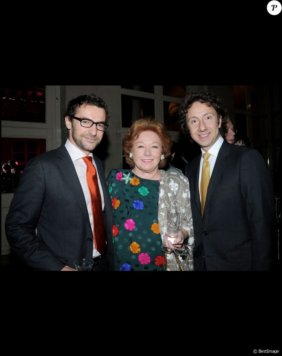 Cyril Vergniol, Nadine de Rothschild, Stéphane Bern - Remise du prix Scopus 2008 au palais Brongniart