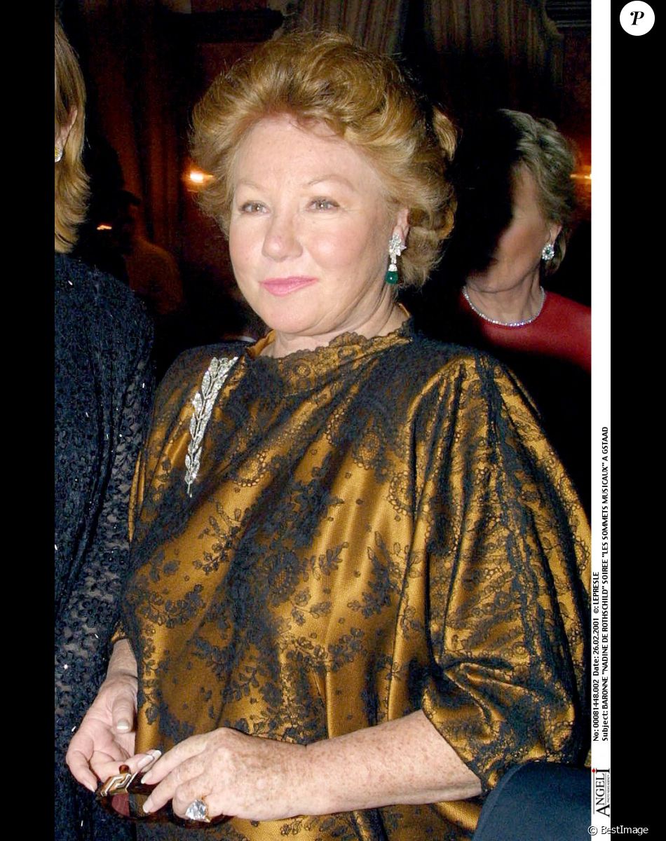 Nadine de Rothschild - Sommet musicaux à Gstaad en 2001