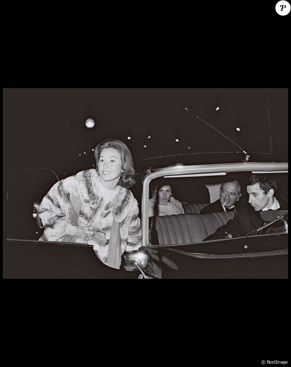 Nadine de Rothschild et son mari Edmond à Paris en 1969
