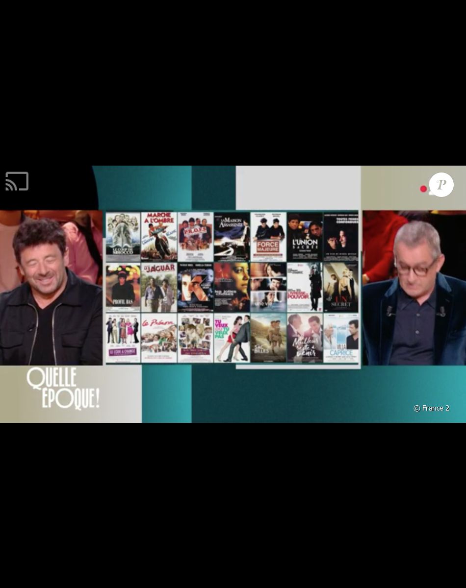 Dechavanne en a profité pour saluer la carrière de Patrick Bruel
Quelle époque ! : émission du 18 mars 2023 sur France 2.