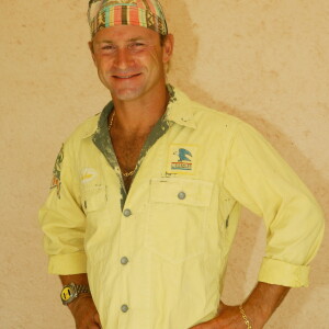 Exclusif - Vincent Lagaf' pose dans sa propriété à Cavalaire le 8 aout 2003. © Frédéric Piau/Bestimage