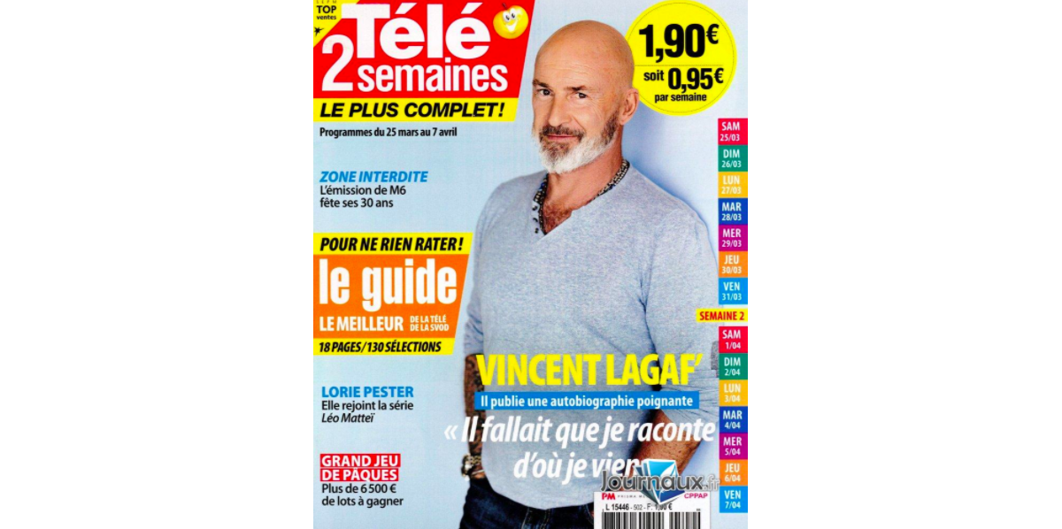 Photo Couverture Du Magazine Télé 2 Semaines N°502 Paru Le 18 Mars 2023 Purepeople 