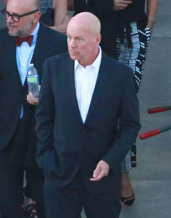 Exclusif - Bruce Willis - Bruce Willis et son ex-femme Demi Moore sont venus soutenir leur fille Rumer, qui participe à la nouvelle saison de l'émission  "Dancing with the Stars" à Hollywood le 16 mars 2015. 