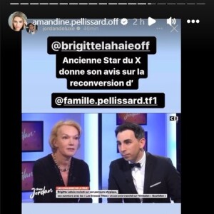 Amandine Pellissard répond à Brigitte Lahaie