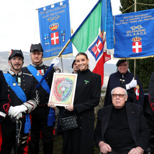La famille royale de Savoie (Victor-Emmanuel, sa soeur Maria Pia, son fils Emmanuel-Philibert et sa petite-fille Vittoria de Savoie) s'est retrouvée à Hautecombe pour le 40ème anniversaire de la mort d'Humbert II, dernier roi d'Italie. @ BESTIMAGE / Dominique Jacovides