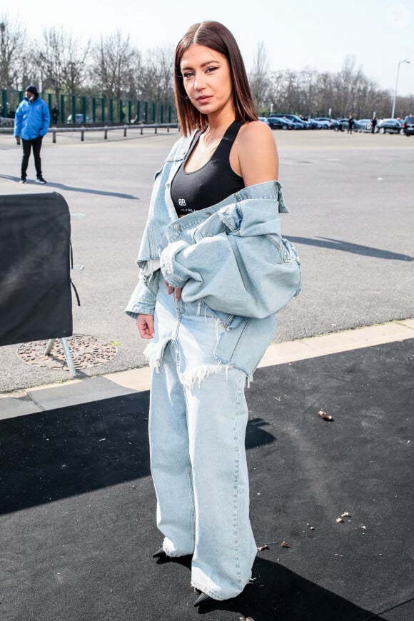 Exclusif - Adèle Exarchopoulos - Arrivées au défilé Balenciaga Automne/Hiver 2022/2023 lors de la Fashion Week de Paris au Bourget à Paris, France, le 6 mars 2022. © Da Silva-Perusseau/Bestimage 