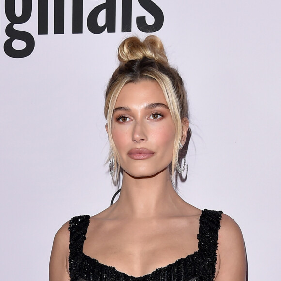 Hailey Baldwin Bieber au photocall de la première de la série documentaire lancée sur YouTube Originals "Justin Bieber: Seasons" au Regency Bruin Theatre de Los Angeles, Californie, Etats-Unis, le 27 janvier 2020. 