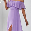 Soyez aussi rayonnante que Letizia d'Espagne avec cette robe mauve Ever-Pretty