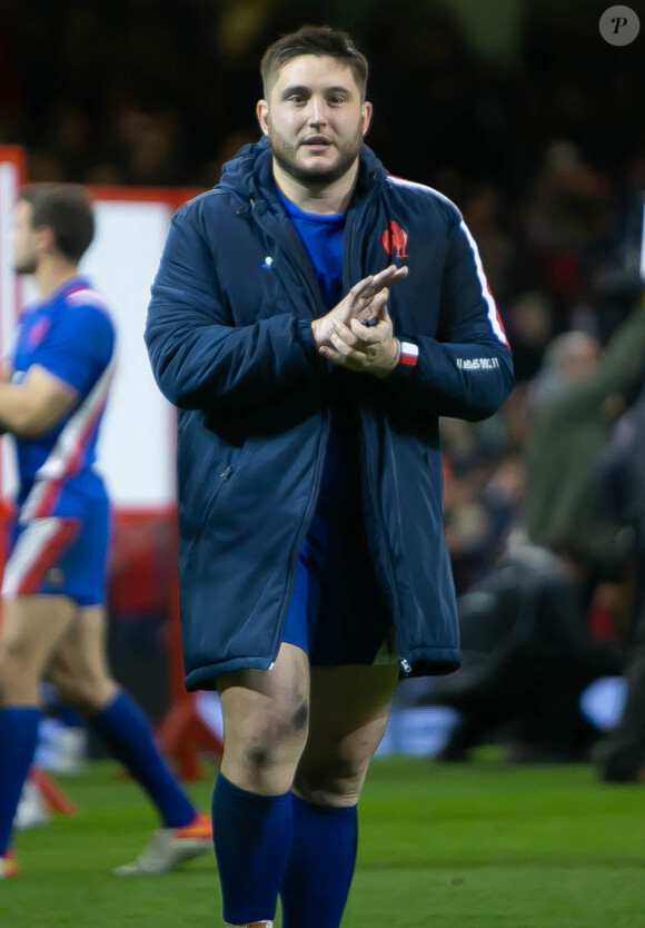 Avec sa compagne Pauline Di Giorgio, la star des Bleus a accueilli son premier enfant en janvier dernier
Cyril Baille - Tournoi des 6 Nations, la France remporte son match contre le Pays-de-Galles (13-9) le 11 mars 2022. © Laurent Layris / Panoramic / Bestimage