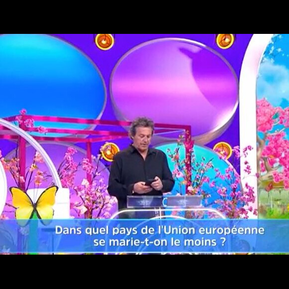 Incroyables retrouvailles pour Jean-Luc Reichmann sur le plateau des 12 Coups de midi, le 30 mars 2023, sur TF1