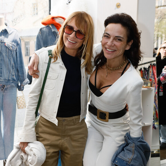 Exclusif - Axelle Laffont, Sandra Sisley - Soirée de lancement du pop-up store "L'atelier" à Paris, France, le 29 mars 2023. © Christophe Clovis/Bestimage