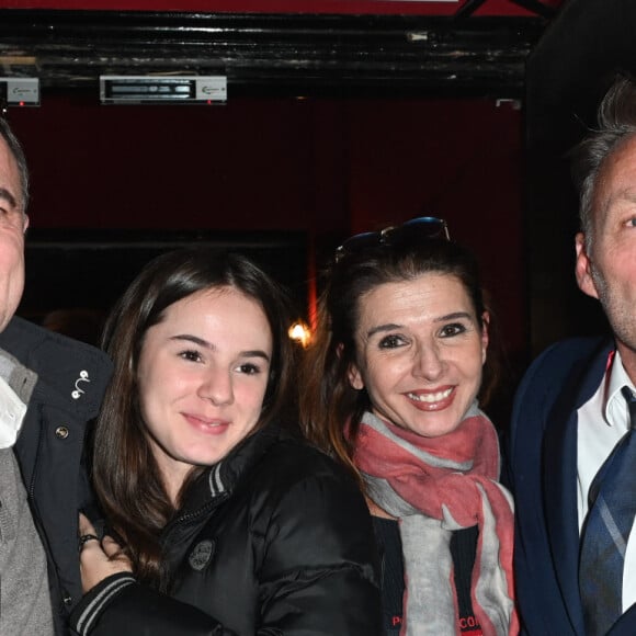 Christophe Delay et Larsène, le gentleman magicien-mentaliste - Générale du spectacle de "Larsène" au théâtre de la Gaîté-Montparnasse à Paris le 3 avril 2023. © Coadic Guirec/Bestimage