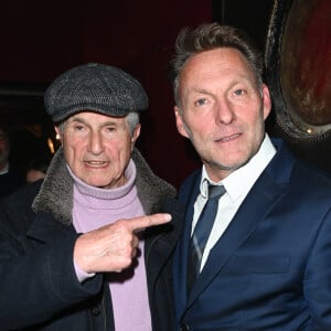 Claude Lelouch et Larsène, le gentleman magicien-mentaliste - Générale du spectacle de "Larsène" au théâtre de la Gaîté-Montparnasse à Paris le 3 avril 2023. © Coadic Guirec/Bestimage