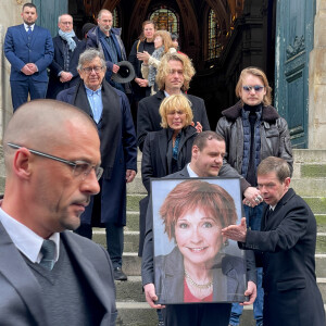 Sorties des obsèques de Marion Game en l'église Saint Roch à Paris, France, le 31 mars 2023. © Christophe Clovis/Bestimage