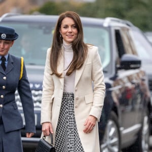 Kate Catherine Middleton, princesse de Galles, en visite au centre "Aberavon Leisure and Fitness" à Port Talbot. Le 28 février 2023 