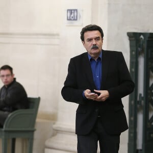 Edwy Plenel de "Mediapart" - Ouverture du procès concernant les écoutes téléphoniques de l'affaire Bettencourt au Palais de Justice de Bordeaux, le 3 novembre 2015. © Patrick Bernard/Bestimage