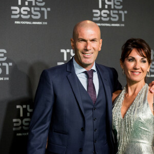 Zinedine Zidane et sa femme Véronique - Les célébrités arrivent à la cérémonie des Trophées Fifa 2018 au Royal Festival Hall à Londres, Royaume Uni, le 25 septembre 2018. © Cyril Moreau/Bestimage