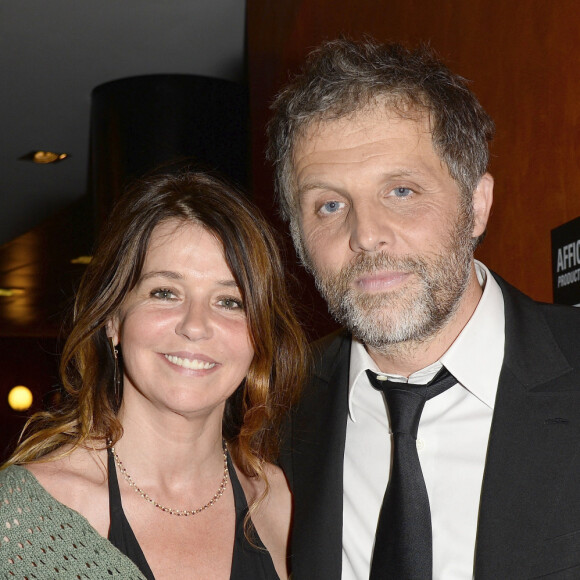 Stéphane Guillon et sa femme Muriel Cousin - Pierre Richard fête ses 80 ans à l'Olympia à Paris, le 13 juin 2014.