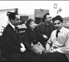 Archives - Charles Dumont, Edith Piaf et  Mikis Theodorakis enregistrent en studio à Paris. 1963.