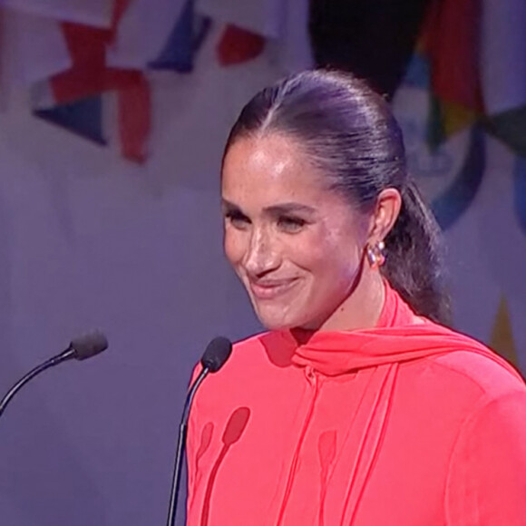 Première allocution publique de Meghan Markle au Royaume-Uni depuis le Megxit. Meghan Markle, duchesse de Sussex, lors du "One Young World Summit 2022" à Manchester, le 5 septembre 2022. © JLPPA/Bestimage 