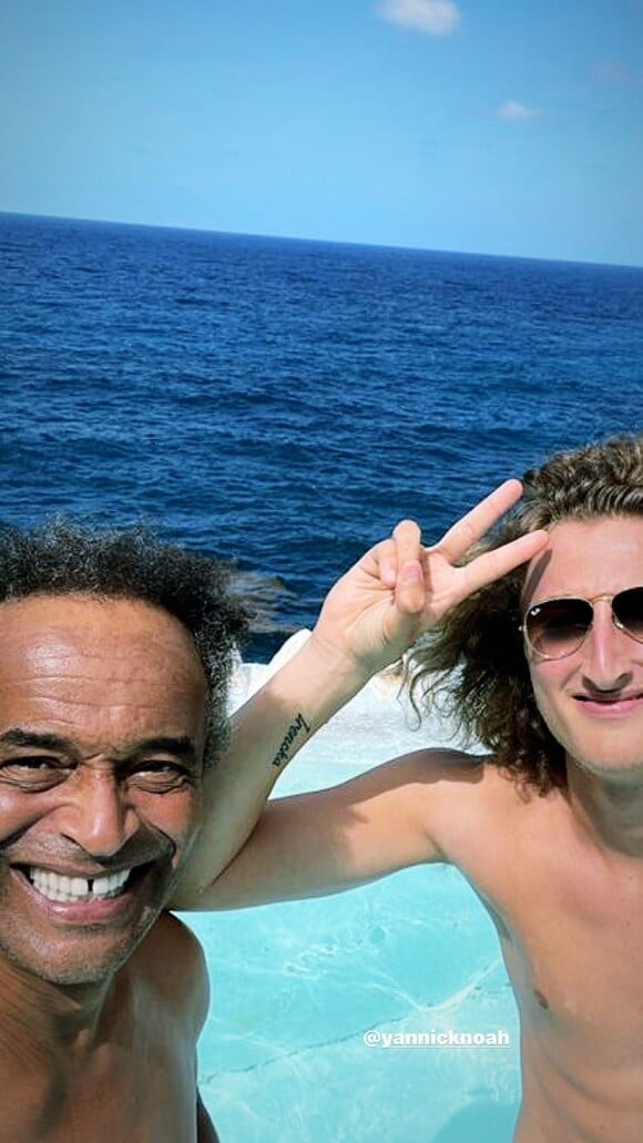 La vie est une fête, ce n'est pas Joalukas Noah qui dira le contraire.
Joalukas Noah et son père Yannick Noah.