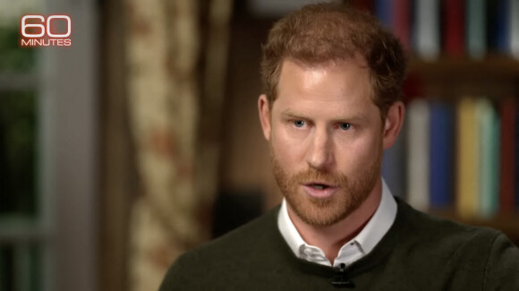 Bande-annonce de l'interview du prince Harry, duc de Sussex, par Anderson Cooper pour l'émission "60 Minuts" qui sera diffusée le 8 janvier 2023, deux jours avant la sortie de l'autobiographie du prince "Spare" ("Le Suppléant").