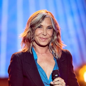 Zazie le vit, aussi, mais très discrètement. 
Exclusif - La chanteuse Zazie - Enregistrement de l'émission "La fête de la Chanson française" à Paris, diffusée sur France 2. © Cyril Moreau-Veeren / Bestimage