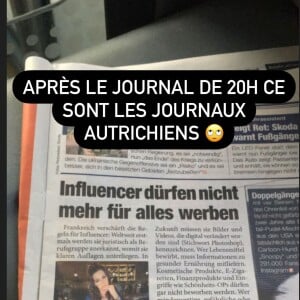 Vexée par un récent reportage de TF1, elle a immédiatement pensé que cet article était négatif.
Julia Paredes montre le journal sur lequel elle apparaît sur Instagram.