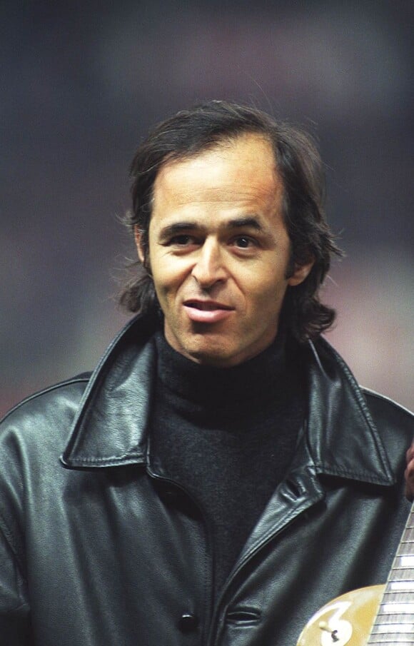 Jean Jacques Goldman au match PSG/Parme au parc des princes le 22 mars 1996