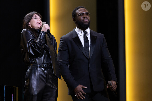 Charlotte Gainsbourg et Dinos - 48ème cérémonie des César à l'Olympia à Paris le 24 février 2023 © Borde / Jacovides / Bestimage 