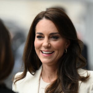 Kate Catherine Middleton, princesse de Galles, lors de la réunion inaugurale de son nouveau groupe de travail sur les affaires de la petite enfance au siège social de NatWest à Londres. Le 21 mars 2023 