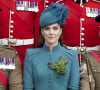 Kate Middleton a donné un indice sur sa tenue
La colonelle Catherine (Kate) Middleton, princesse de Galles, à l'assemblée annuelle des Irish Guards Parade de la St Patrick à Mons Barracks à Aldershot