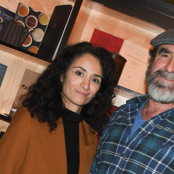 Rachida Brakni et Eric Cantona au restaurant Les Editeurs à Paris, France, le 25 février 2020.
© Coadic Guirec / Bestimage
