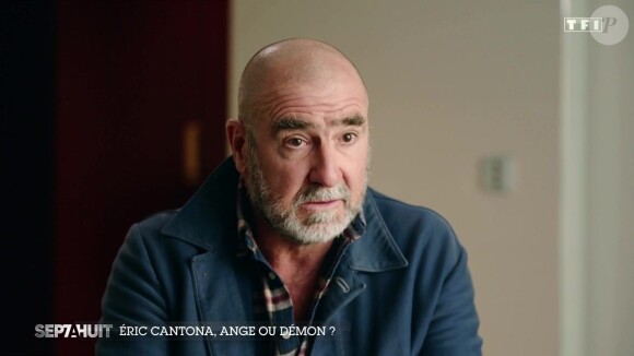 Eric Cantona parle de son caractère trempé aux caméras de TF1.
Eric Cantona est "Le portrait de la semaine" de "Sept à Huit", sur TF1, le 23 avril 2021.
© TF1 / Sept à Huit