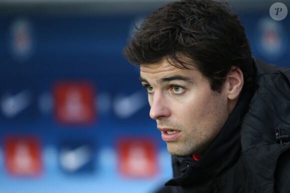 Yoann Gourcuff - People au match de football "PSG - Rennes" au Parc des Princes à Paris. Le 29 avril 2016 © Cyril Moreau / Bestimage