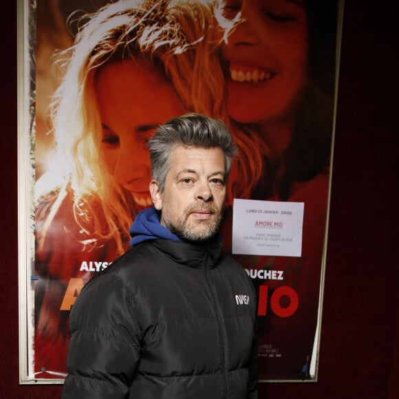 Exclusif - Benjamin Biolay lors de l'avant-première du film "Amore Mio" au Cinéma Saint-André des Arts à Paris le 23 janvier 2023. © Denis Guignebourg / Bestimage 