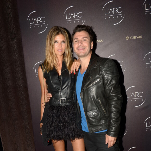 Michaël Youn et sa compagne Isabelle Funaro - Inauguration de la discothèque L'Arc à Paris le 2 octobre 2014 suite à sa réouverture au 12 Rue de Presbourg. Reopening night of the nightclub L'Arc in Paris October 2, 2014.02/10/2014 - Paris