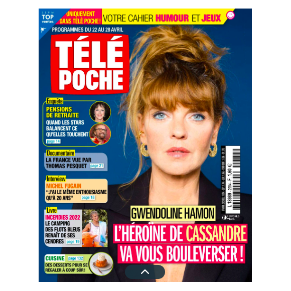 Couverture du magazine Télé Poche paru le 17 avril 2023.