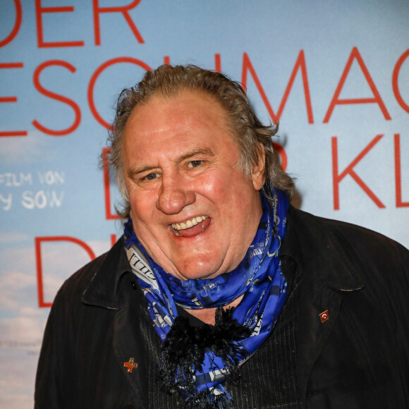 Gérard Depardieu à la première du film "The Taste of Small Things" à Berlin le 12 janvier 2023