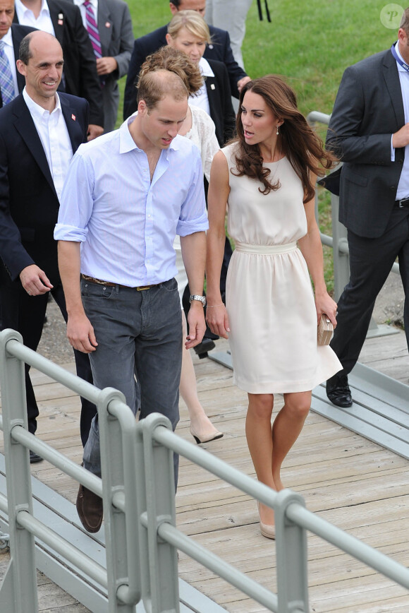 Le duc et la duchesse de Cambridge, William et Kate, assistent à une célébration au Québec pendant l'été 2011.
