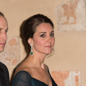 Catherine Kate Middleton, la duchesse de Cambridge enceinte et le prince William à la cérémonie du 600ème anniversaire de l'Université St.Andrews au Metropolitan Museum of Art à New York lors de leur voyage officiel à New York, le 9 décembre 2014. 
