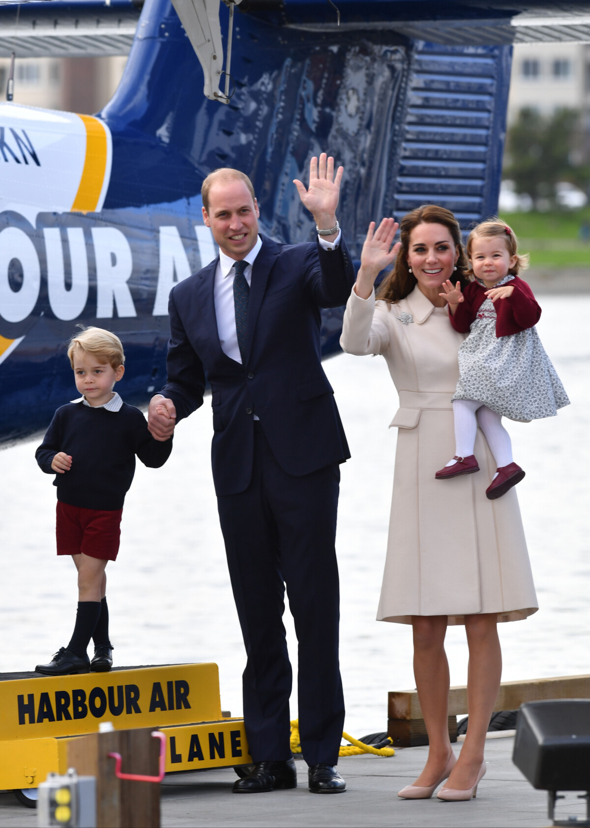 Photo Départ du prince William, duc de Cambridge, Catherine (Kate
