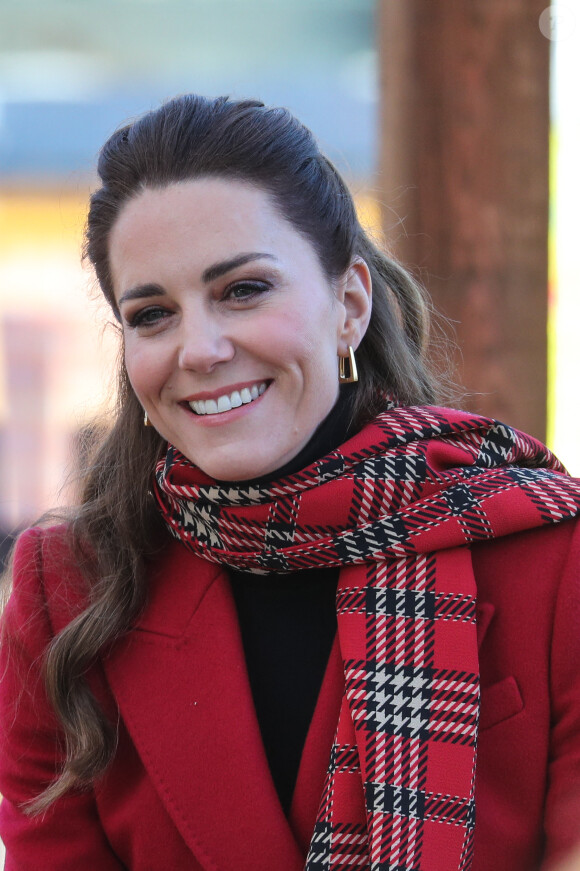 Catherine Kate Middleton, duchesse de Cambridge lors d'une visite du chateau de Cardiff le 9 décembre 2020.