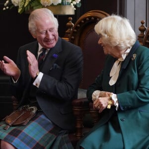 Le roi Charles III d'Angleterre et Camilla Parker Bowles, reine consort d'Angleterre. 