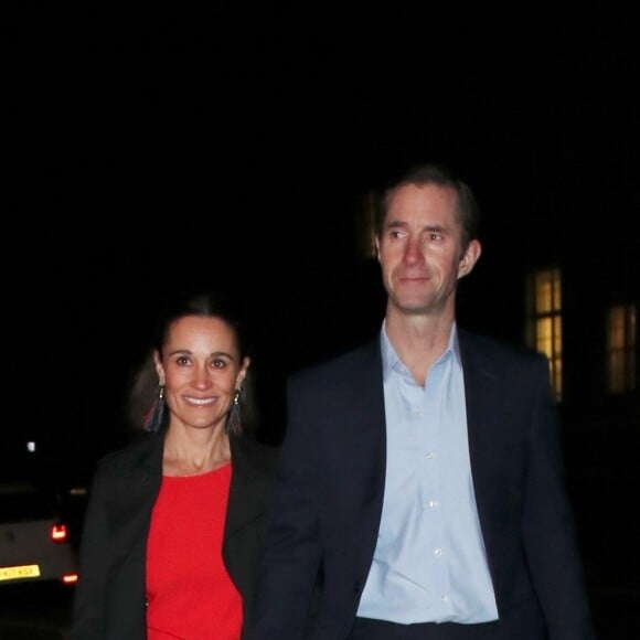 Pippa Middleton et son mari James Matthews - Arrivées au spectacle "Luzia" du cirque du Soleil au royal Albert Hall à Londres le 13 janvier 2022 