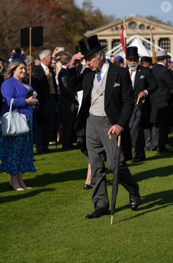 Le roi Charles III et la reine consort Camilla Parker Bowles - Garden Party au palais de Buckingham à Londres. Le 3 mai 2023 