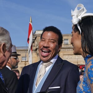 Le roi Charles III, Lionel Richie et sa compagne Lisa Parigi - Garden Party au palais de Buckingham à Londres. Le 3 mai 2023 