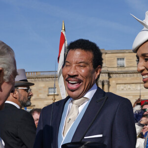 Le roi Charles III, Lionel Richie et sa compagne Lisa Parigi - Garden Party au palais de Buckingham à Londres. Le 3 mai 2023 